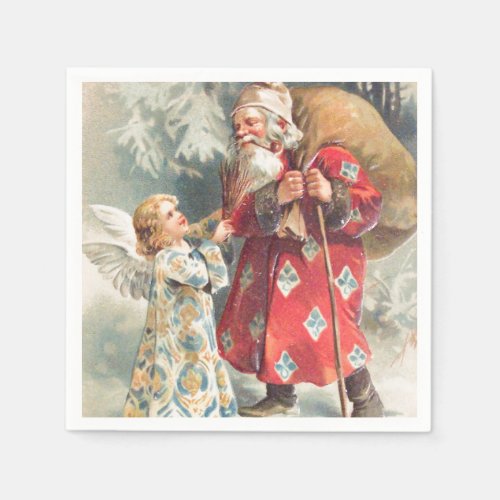 Santas Best Christmas Wishes Paper Napkins