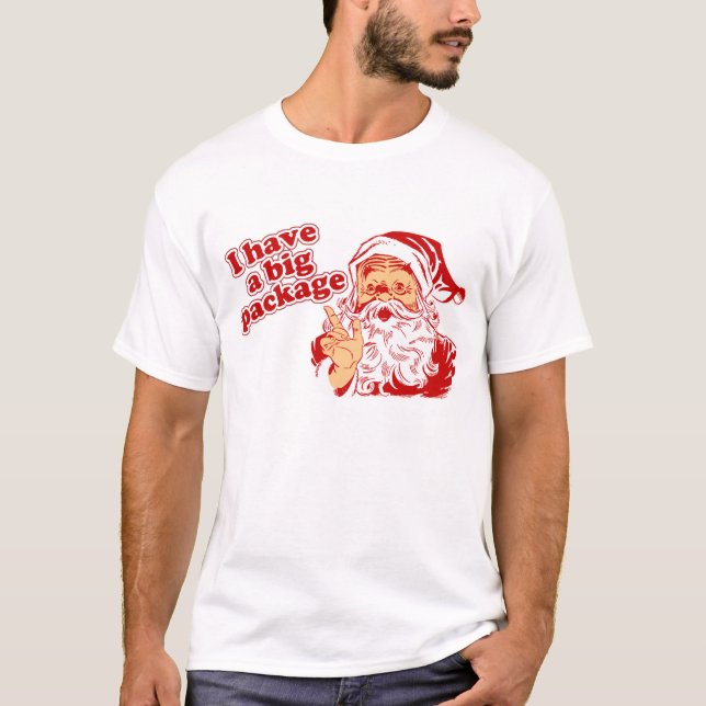 Santas Big Package T-Shirt (Front)