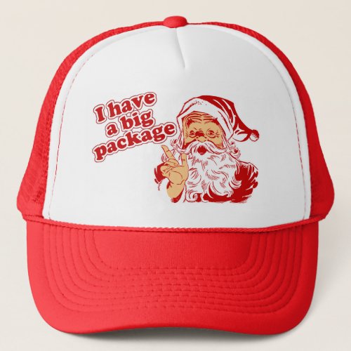 Santas Big Package Trucker Hat