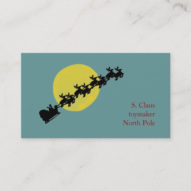 Santa's Business Card (Front)