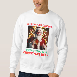 Santa's Christmas Beer Sweatshirt