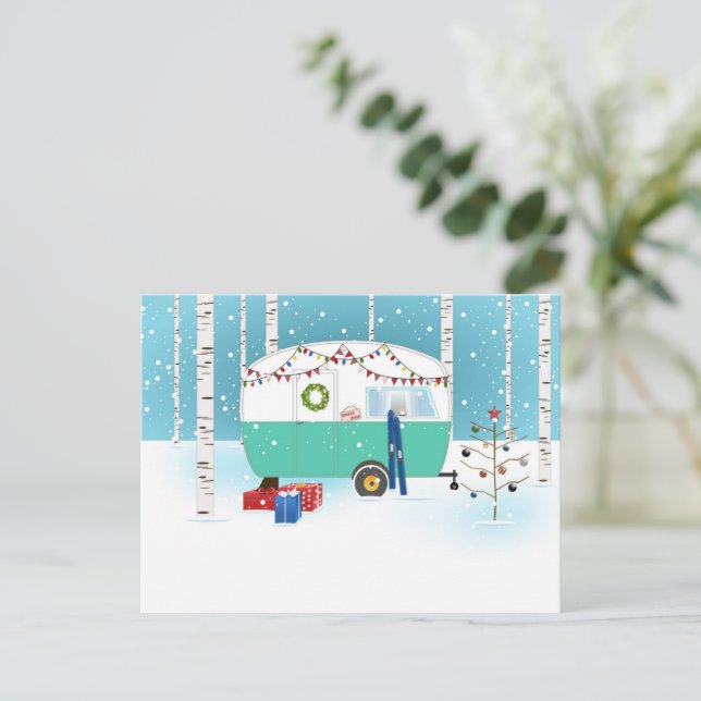 Santa's Christmas Camper card (Standing Front)