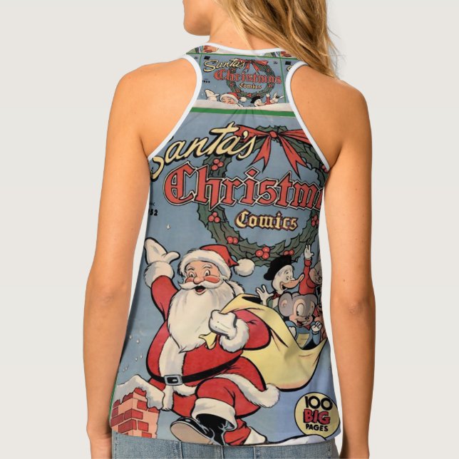 Santa's Christmas Comics 1952 Tank Top (Back)