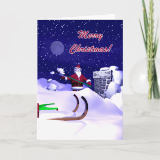 Santa's Christmas Delay Holiday Card
