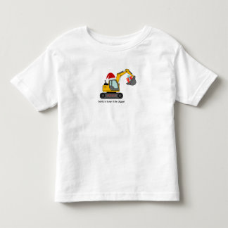 Santa's Christmas Digger Todler T-Shirt