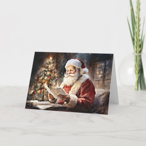 Santas Christmas List Card