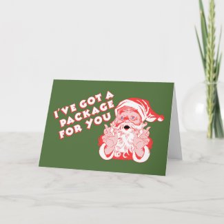 Santas Christmas Package Holiday Card