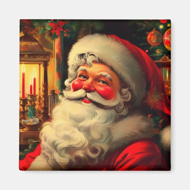 Santa's Christmas portrait Magnet (Front)