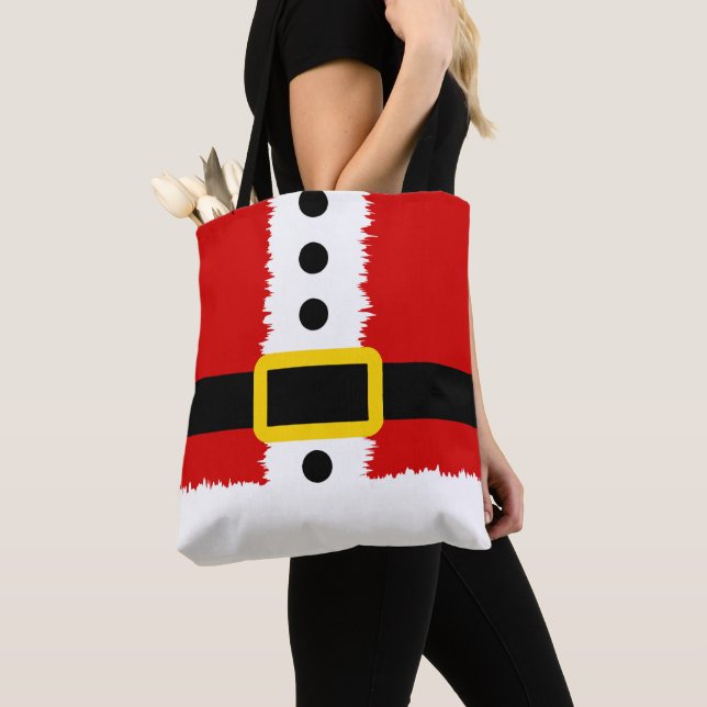 Santa's Coat Tote Bag (Close Up)