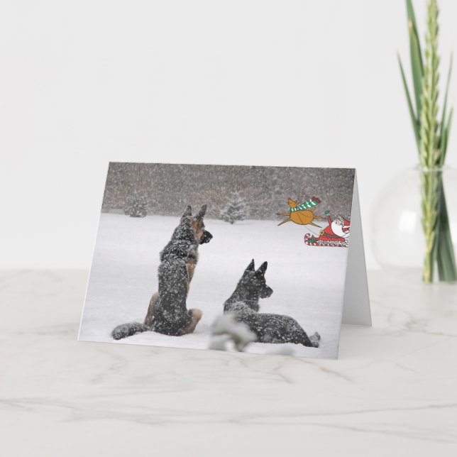 Santa's Coming Holiday Card (Front)