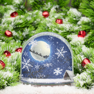 Santa's Coming to Town Screwball Graphics Snow Globe