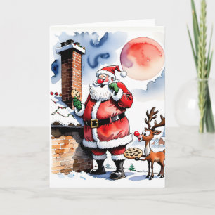 Santa's Cookie Christmas Card