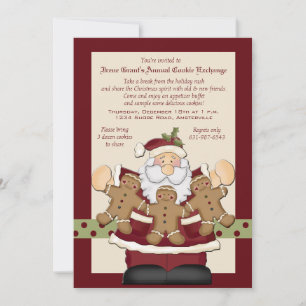 Santa's Cookie Exchange Invitation