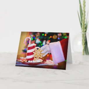 Santas Cookie Plate Holiday Card