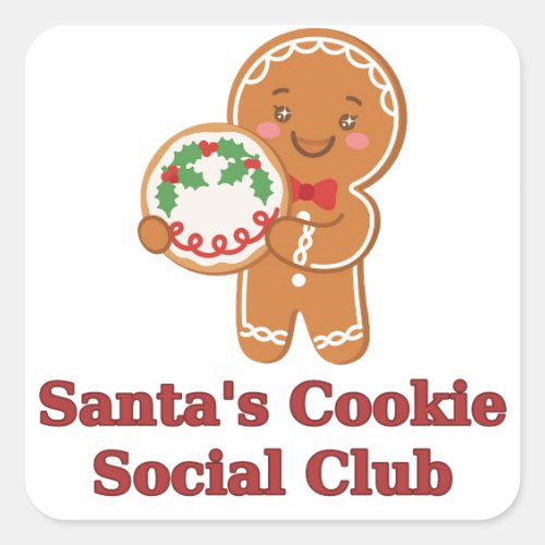 Santa's Cookie Social Club Sticker
