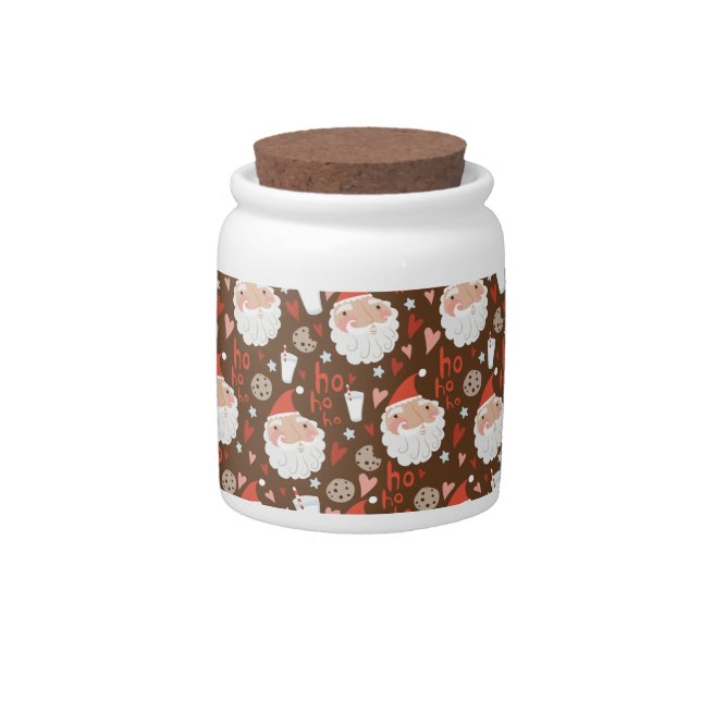 Santa's Cookies Candy Jar (Front)