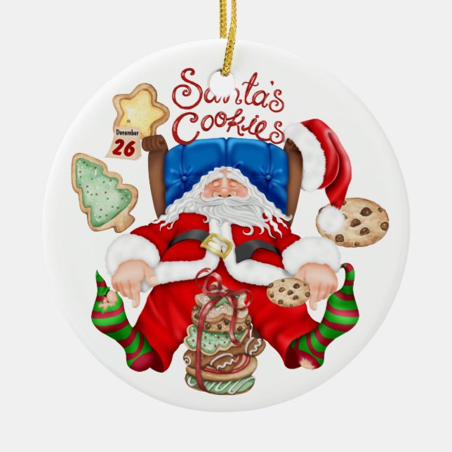Santa's Cookies - SRF Ceramic Ornament (Front)