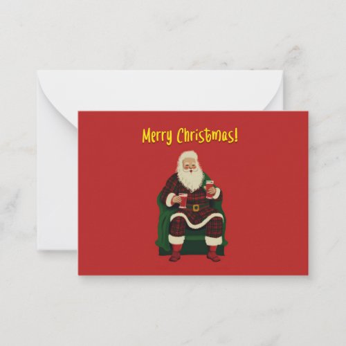 Santas Cozy Cheers Note Card