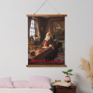 Santa's Cozy Nook Hanging Tapestry