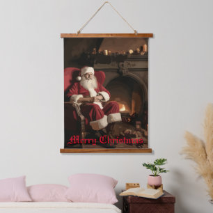 Santa's Cozy Nook Hanging Tapestry