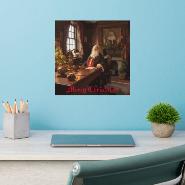 Santa's Cozy Nook Wall Decal (Home Office 2)