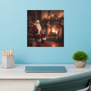 Santa's Cozy Nook Wall Decal
