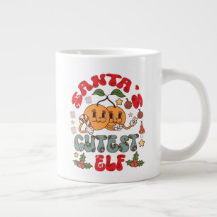 Santa's Cutest Elf Sublimation-80881 Giant Coffee Mug