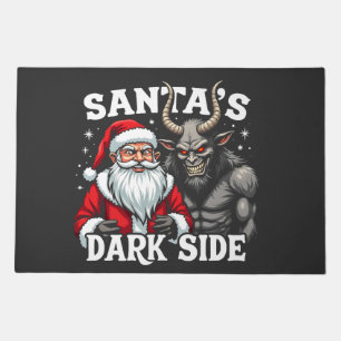 Santa's Dark Side Christmas Evil Krampus  Doormat