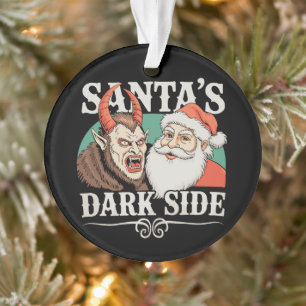 Santa's Dark Side Krampus Krampusnacht Christmas Ornament