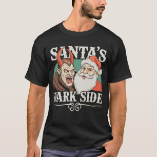 Santa's Dark Side Krampus Krampusnacht Christmas T-Shirt