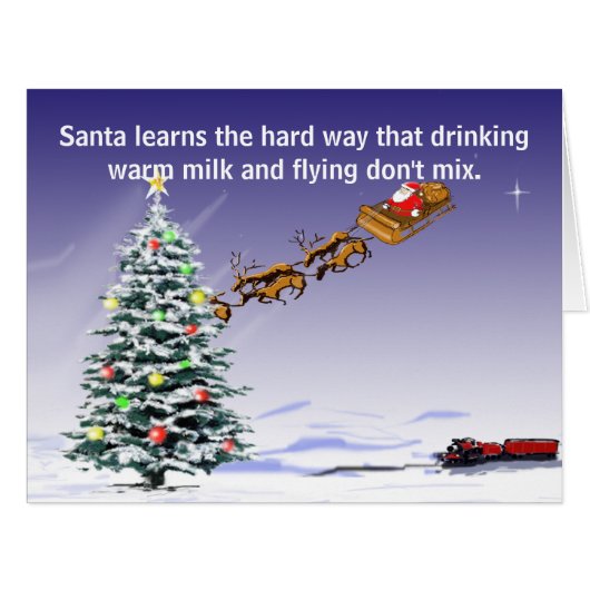 Santa's Driving Card (Front Horizontal)