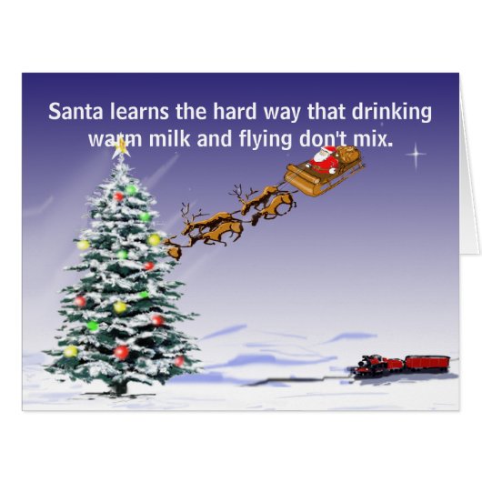 Santa's Driving Card (large) (Front Horizontal)