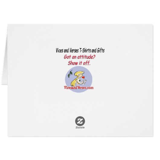 Santa's Driving Card (large) (Back Horizontal)