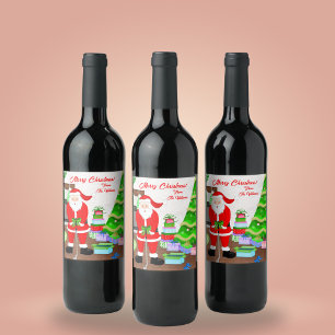 Santa's Early Gift - A Hole-in-One Christmas Wine Label