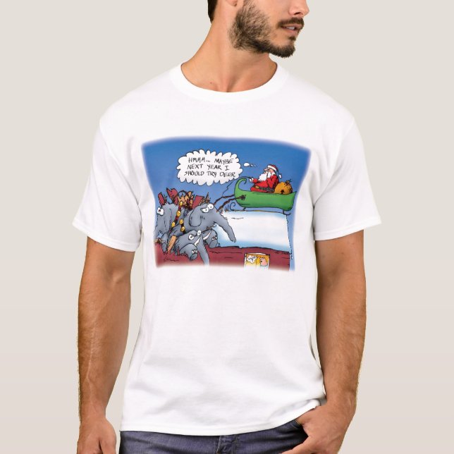 Santa's Elephants T-Shirt (Front)