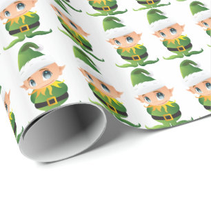 Santa's Elves Christmas Gift Paper