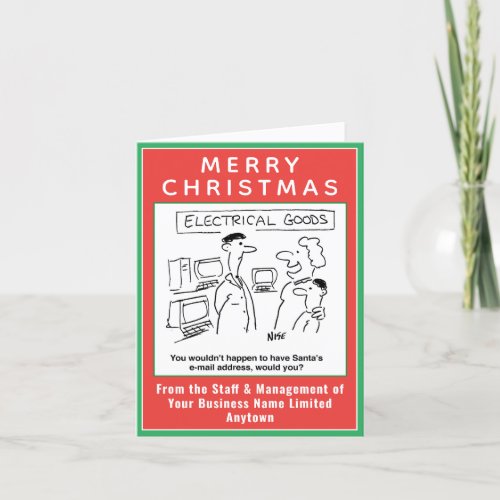 Santas Email Electrical Retail Christmas Card