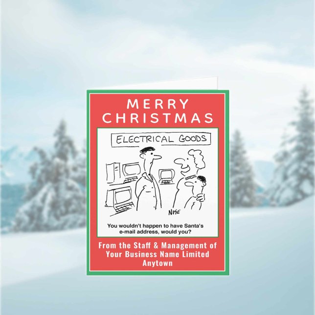 Santa's Email Electrical Retail Christmas Card (Creator Uploaded)