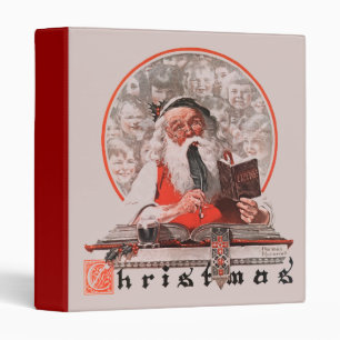 Santa's Expenses 3 Ring Binder