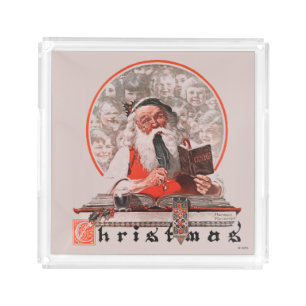 Santa's Expenses Acrylic Tray