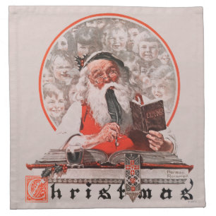 Santa's Expenses Cloth Napkin