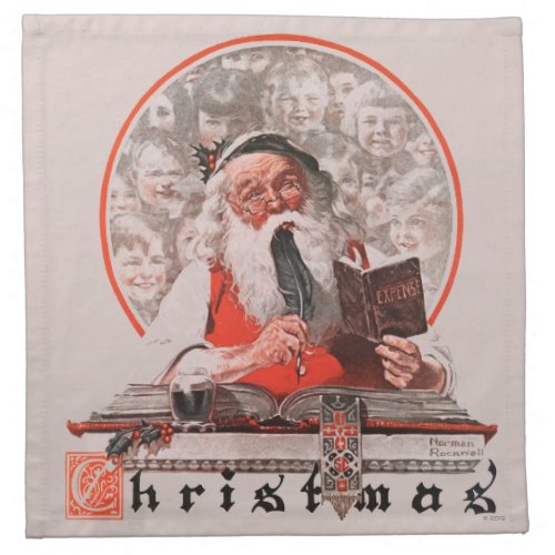 Santas Expenses Cloth Napkin