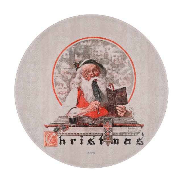 Santa's Expenses Cutting Board (Front)