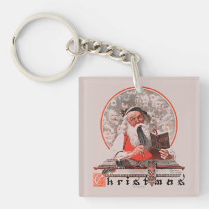Santa's Expenses Keychain