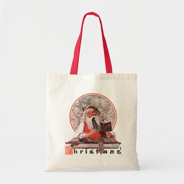 Santa's Expenses Tote Bag (Front)