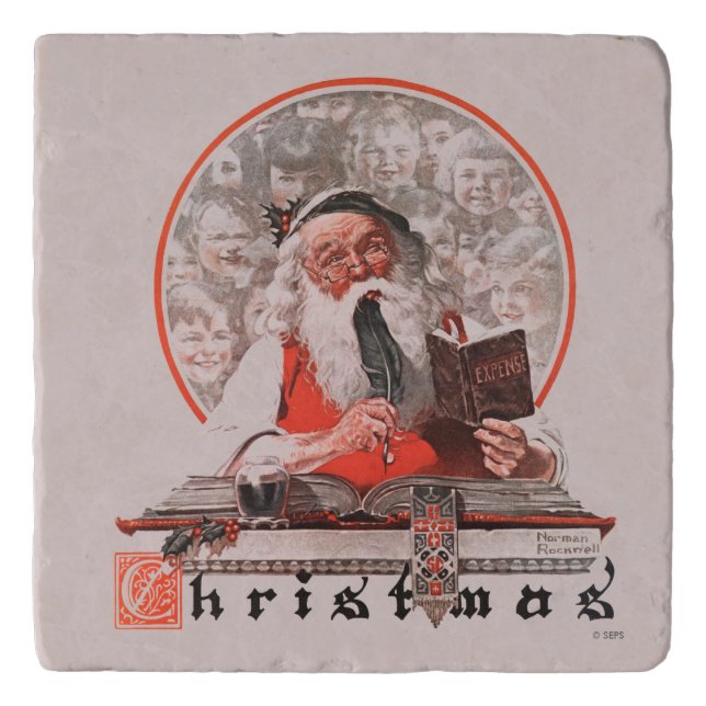 Santa's Expenses Trivet (Front)