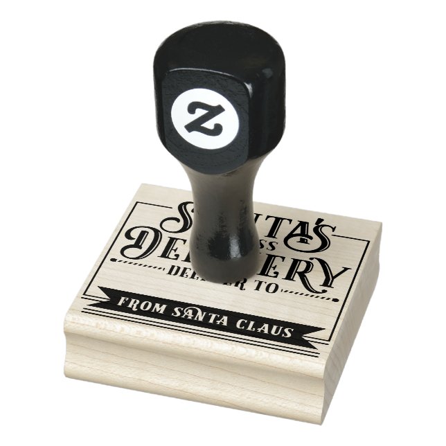 Santa's Express Delivery From Santa Christmas Rubber Stamp (Stamp)