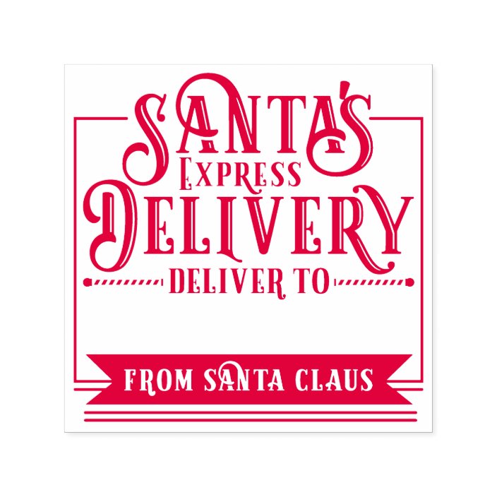 Santa's Express Delivery From Santa Christmas Selfinking Stamp