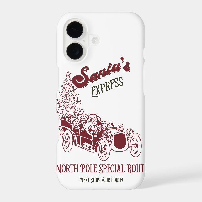 Santa's Express Vitange Christmas Case-Mate iPhone Case (Back)