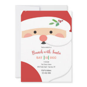 Santa's Face Invitation